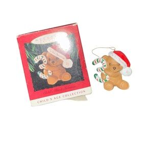 Hallmark Ornament Vintage Baby's 3rd Christmas Teddy Bear Years